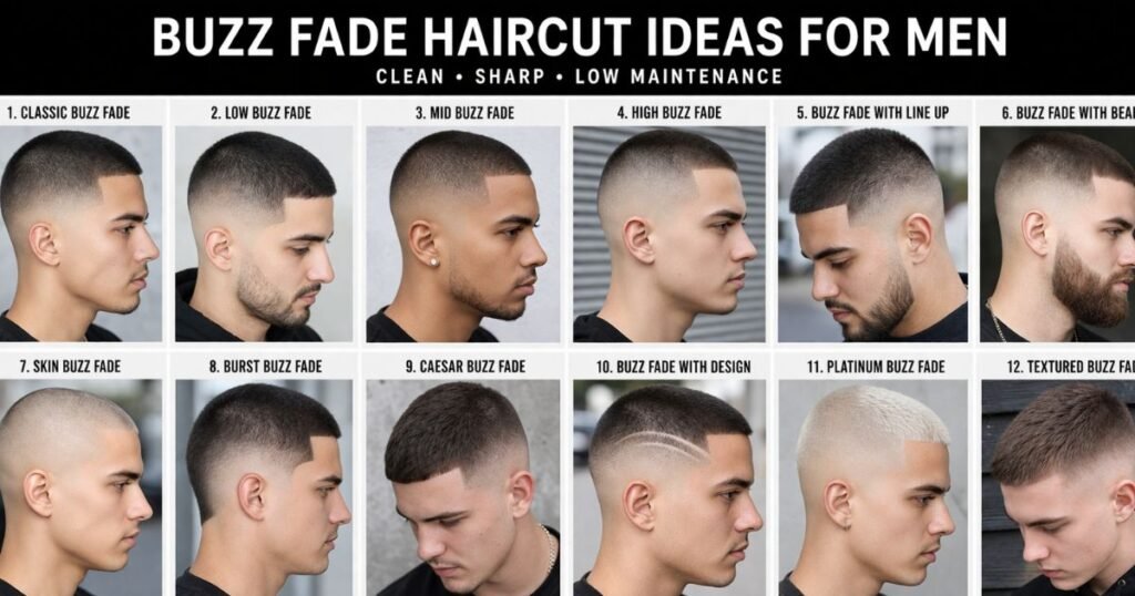 33 Best Buzz Fade Haircut Ideas for Men in 2026
